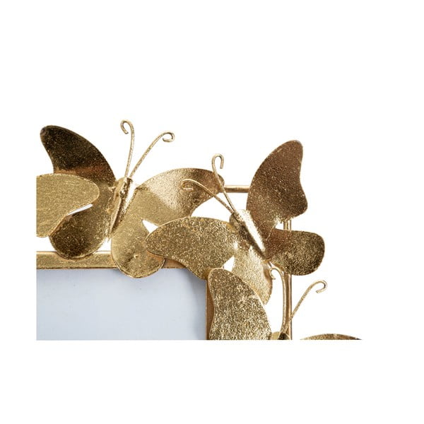 Zelta krāsas metāla stāvošs foto rāmis 35x38 cm Butterfly – Mauro Ferretti-image-4