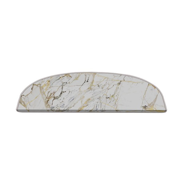 Balti kāpņu paklāji (16 gab.) 20x65 cm Marble Art – Vitaus