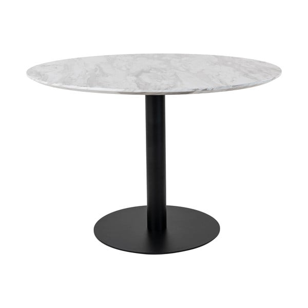 Apaļš ēdamgalds ar marmora imitācijas galda virsmu ø 110 cm Bolzano – House Nordic