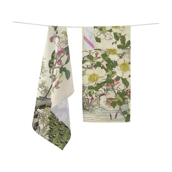 2 kokvilnas virtuves dvieļu komplekts Happy Friday Basic Japonais, 70 x 50 cm-image-3