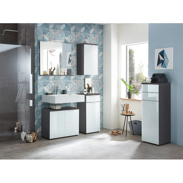 Sienas spogulis ar gaismu/ar plauktu 76x75 cm – Germania-image-2