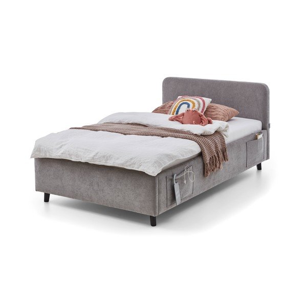 Pelēka bērnu gulta bez režģa 140x200 cm Cosy – Meise Möbel-image-4