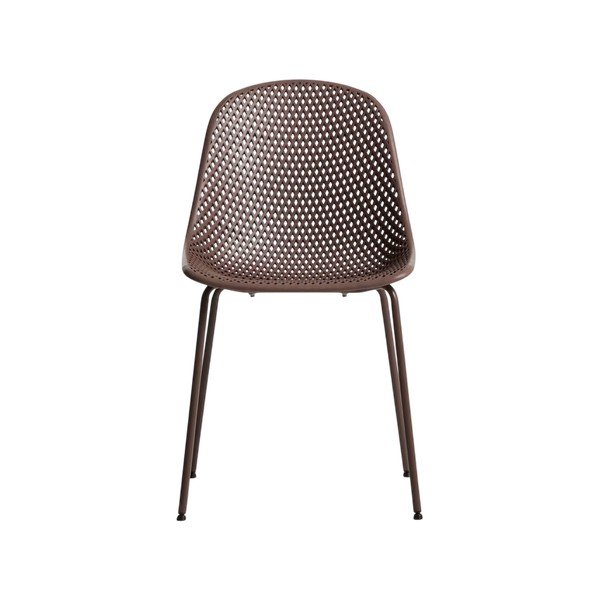 Brūns metāla dārza krēsls Quinby – Kave Home-image-2