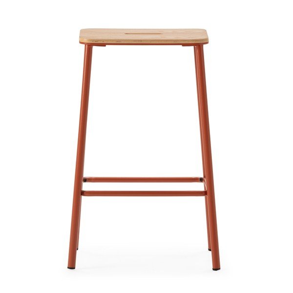 Ķieģeļu sarkanas bāra taburetes (2 gab.) (sēdekļa augstums 65 cm) Abba – Marckeric-image-3