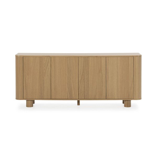 Dabīga toņa kumode ar ozolkoka imitāciju 180x75x40 cm Padoc – MOME-image-3