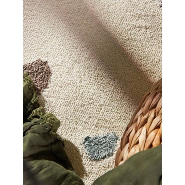 Krēmkrāsas bērnu paklājs ø160 cm Funny Dots – Hanse Home-image-3