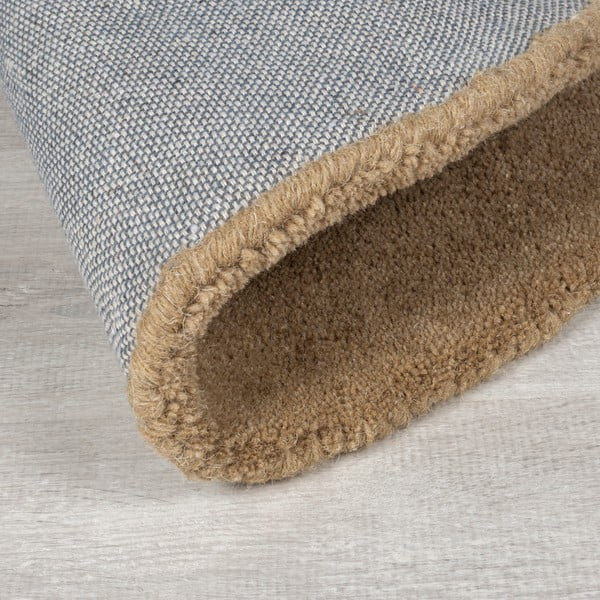 Pelēkbēšs ar rokām darināts vilnas paklājs 200x290 cm Mia Ellipse – Flair Rugs-image-3