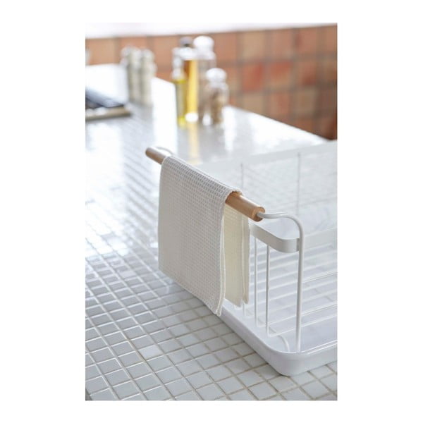 Žāvēšanas paliktnis ar dižskābarža koka detaļām YAMAZAKI Tosca-image-1