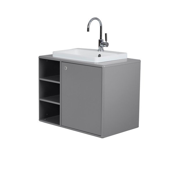 Pelēks skapītis zem izlietnes 80x62 cm Color Bath – Tom Tailor-image-2