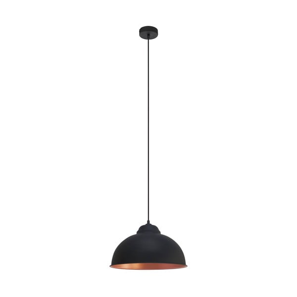 Melna/bronzas krāsas piekaramā lampa ar metāla abažūru ø 37 cm TRURO 2 – EGLO