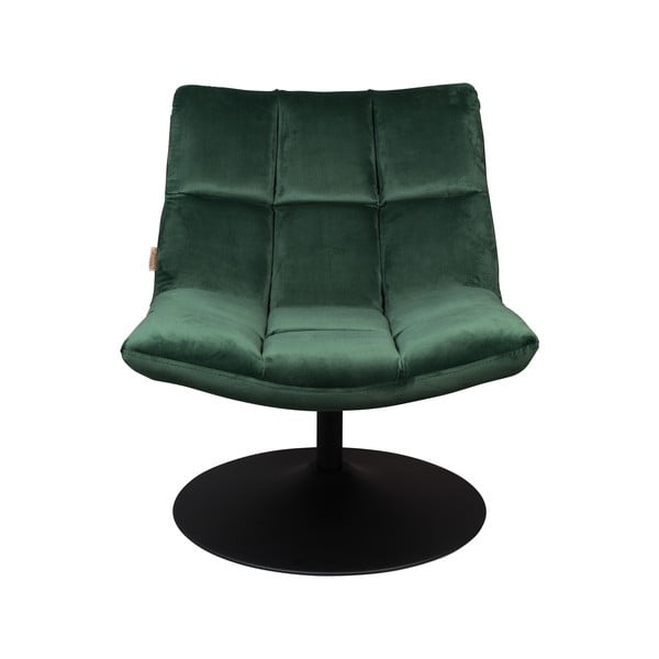 Zaļš samta atpūtas krēsls Dutchbone Bar-image-2