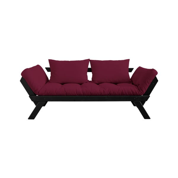 Izvelkamais dīvāns Karup Design Bebop Black/Bordeaux