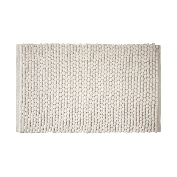 Balts vannas istabas paklājiņš 50x80 cm Aspen Bobble – Bianca