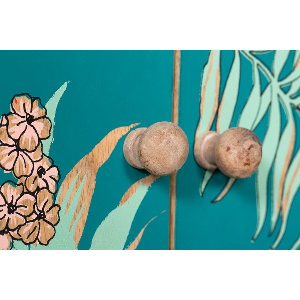 Tirkīzzils/dabīga toņa skapītis 90x85x40 cm Reipur – Interia Home & Living-image-1