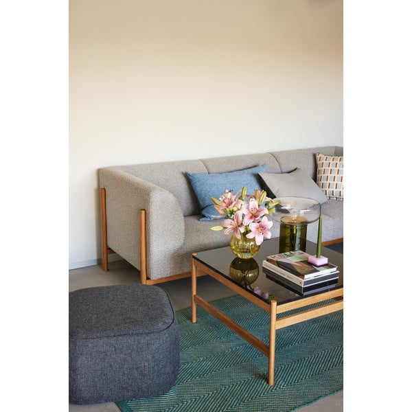 Melns/dabīga toņa marmora žurnālgaldiņš 80x80 cm Raw – Hübsch-image-2