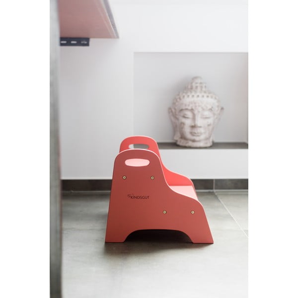 Gaiši sarkans pakāpšanās soliņš Dusky Pink – Kindsgut-image-1