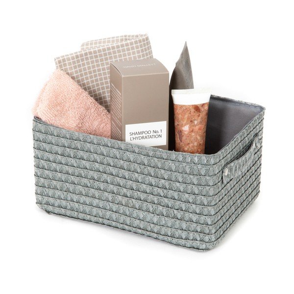 Pelēks uzglabāšanas grozs Compactor Lilou, 23 x 12 cm-image-1
