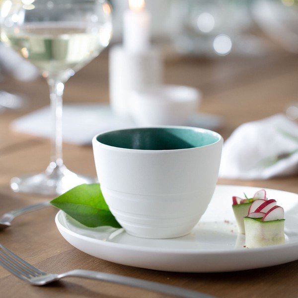 Balta un zaļa porcelāna krūze Villeroy & Boch Leaf, 450 ml-image-1