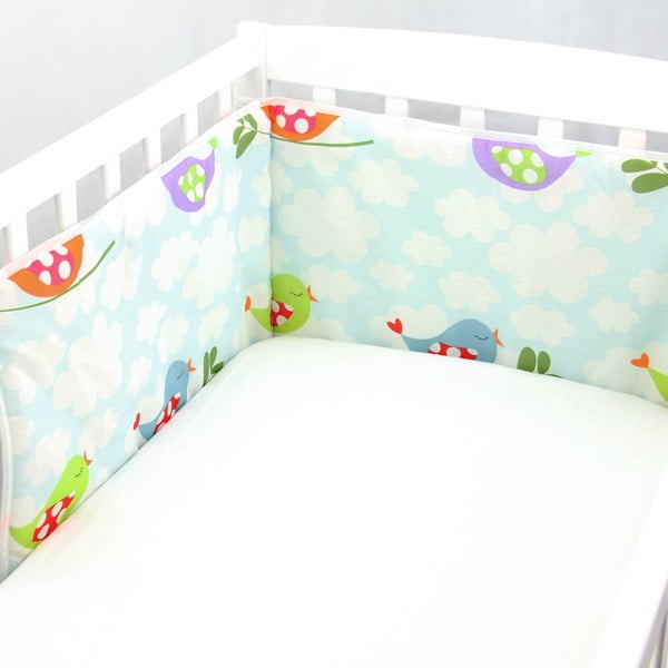 Bērnu gultiņas pārvalks Little Birds, 60x60x60 cm