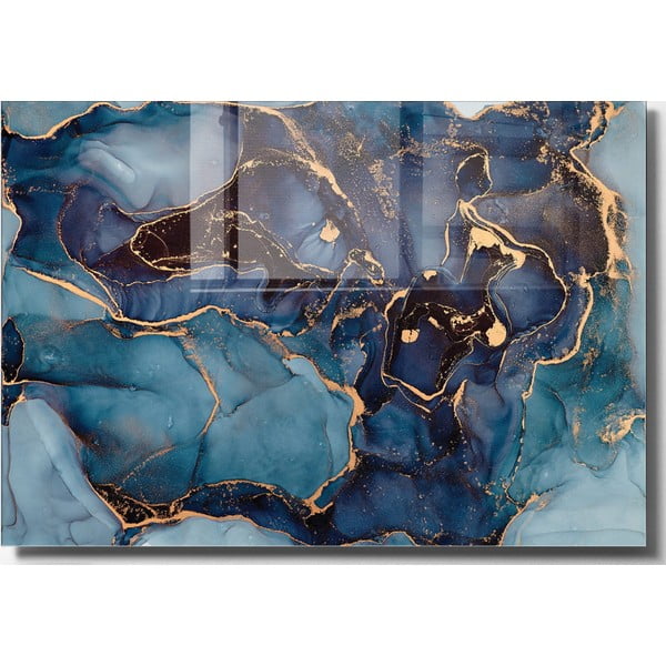 Stikla glezna 100x70 cm Dark Marble – Wallity