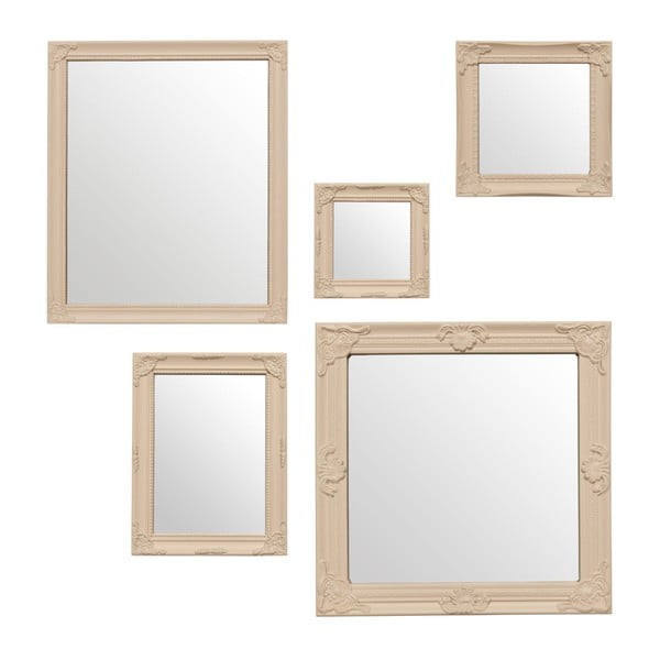 Sienas spoguļi (5 gab.) Baroque – Premier Housewares