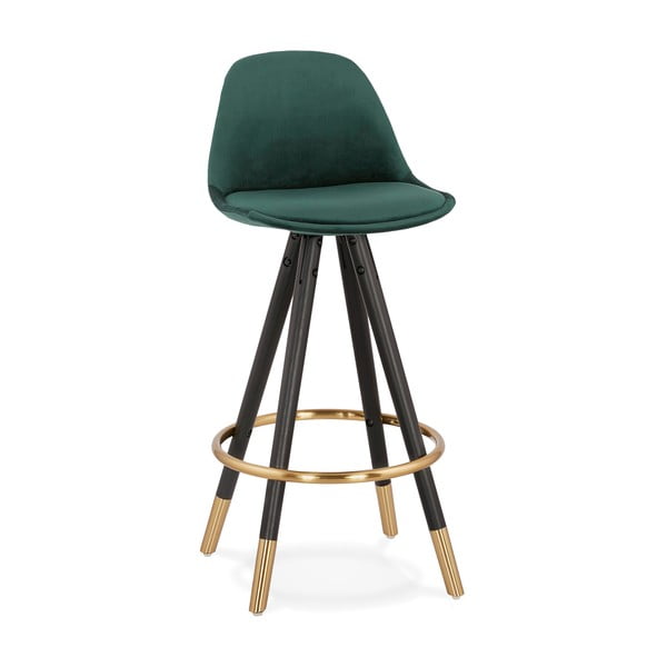 Tumši zaļš bāra krēsls Kokoon Carry Mini, sēdekļa augstums 65 cm