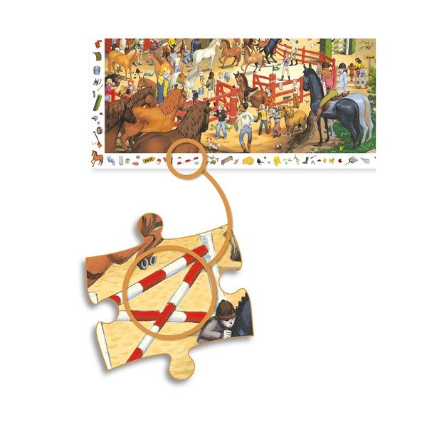 Bērnu puzle Djeco Observation Horses-image-2