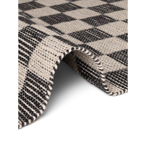 Melns/krēmkrāsas ar rokām darināts celiņa paklājs no džutas maisījuma 80x200 cm Rex – Hanse Home-image-4