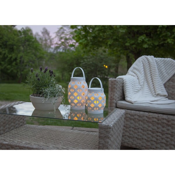 Balta laterna Star Trading Flame Lantern, augstums 16 cm-image-4