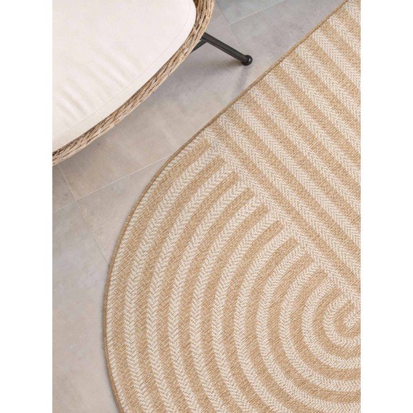 Krēmkrāsas/dabīga toņa iekštelpu un āra paklājs 160x230 cm Haringey Woodfield – Ted Baker-image-2