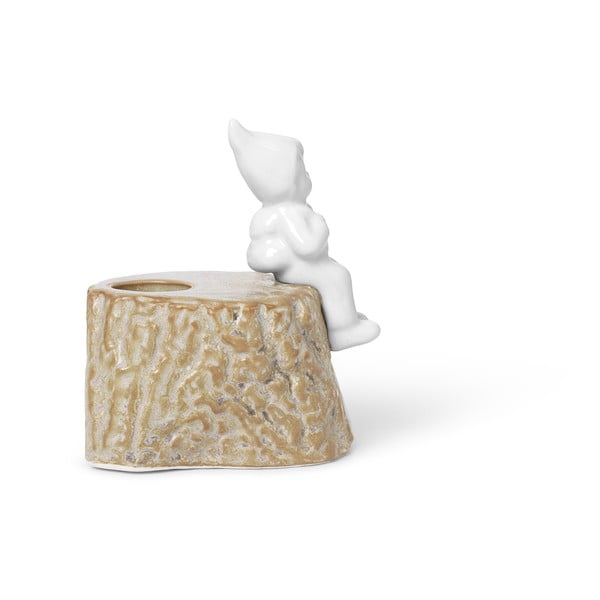 Ziemassvētku svečturis no porcelāna un keramikas Kähler Design, garums 9 cm-image-3