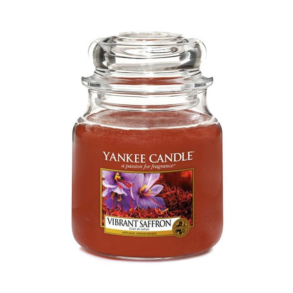 Aromātiskā svece Yankee Candle Saffron, degšanas laiks 65 - 90 stundas