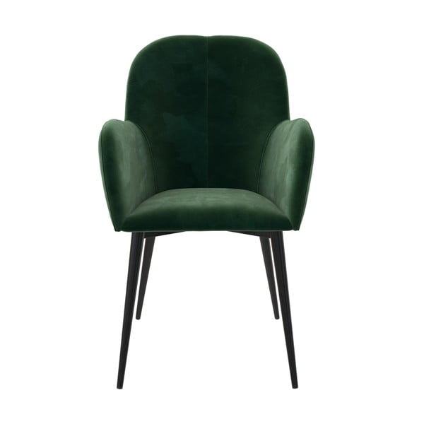 Zaļš polsterēts ēdamistabas krēsls Fitz – Støraa-image-1