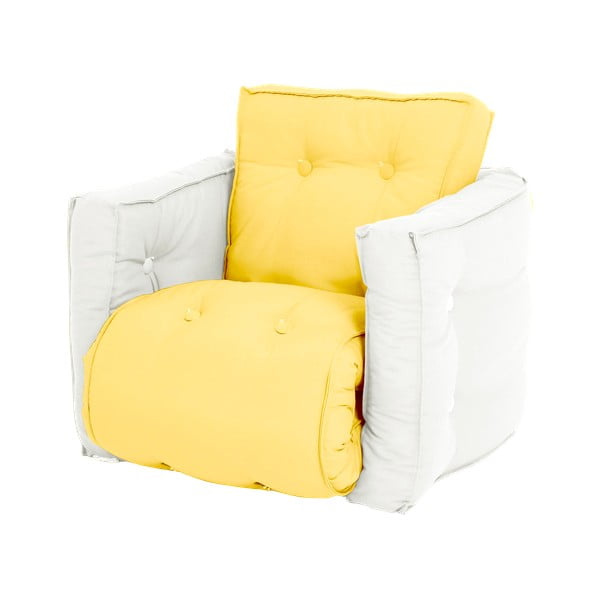 Bērnu saliekamais krēsls Karup Design Mini Dice Yellow Creamy