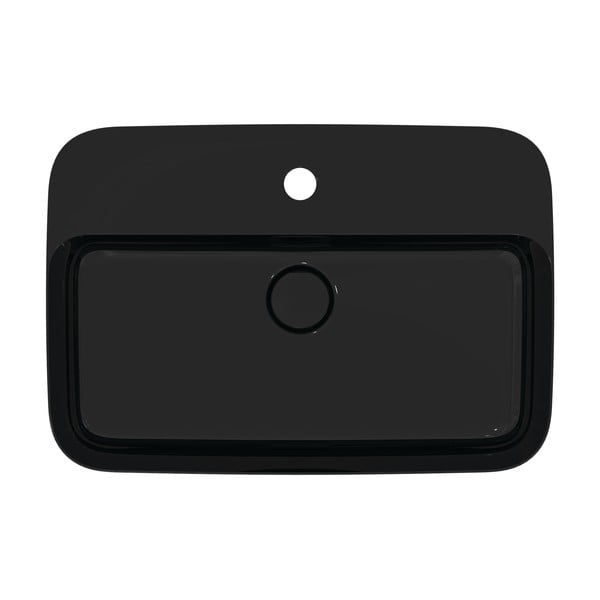 Spīdīgi melna keramikas izlietne 55x38 cm Ipalyss – Ideal Standard-image-2