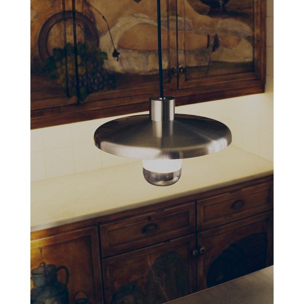 Sudraba krāsas piekaramā lampa ar metāla abažūru Nuvira – Kave Home-image-2