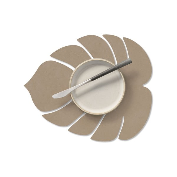 Galda paliktnis no ekoloģiskās ādas 22x26 cm Monstera Leaf Nupo – LIND DNA-image-1