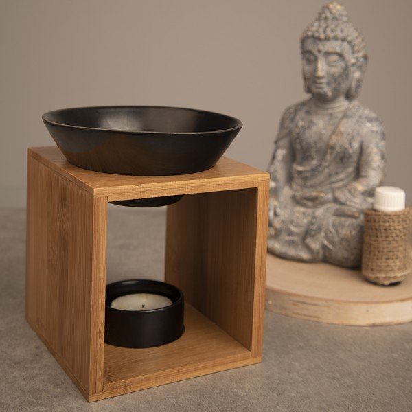 Porcelāna aromlampa Black – Orion-image-1