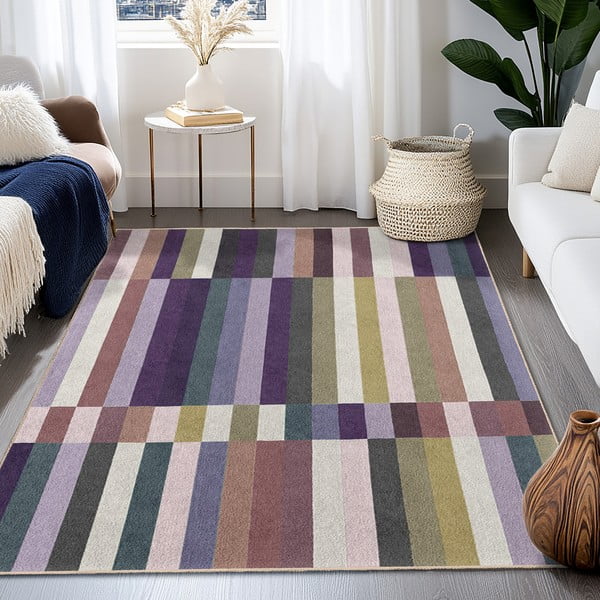 Violets mazgājams celiņa paklājs 80x200 cm Purple Rain – Mila Home-image-4