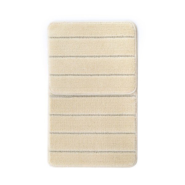 Krēmkrāsas vannas istabas paklājiņi (2 gab.) 50x80 cm Yeni Cizgli – Foutastic-image-2