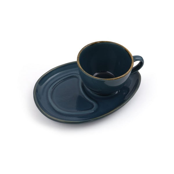 Tumši zilas keramikas tasītes (2 gab.) 0.21 l – Hermia-image-3