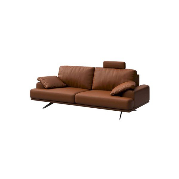 Konjakbrūns ādas dīvāns 220 cm Prado – MESONICA-image-2