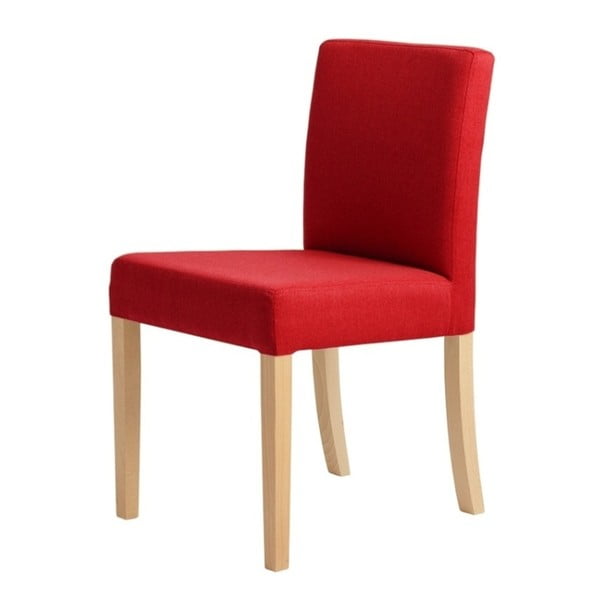 Sarkans krēsls ar dabīgām kājām Custom Form Wilton