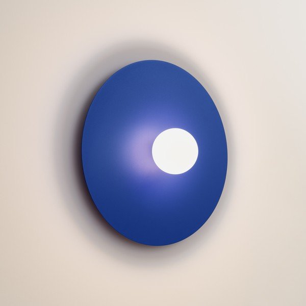 Tumši zila metāla sienas lampa ø 50 cm AKE – Thoro-image-2