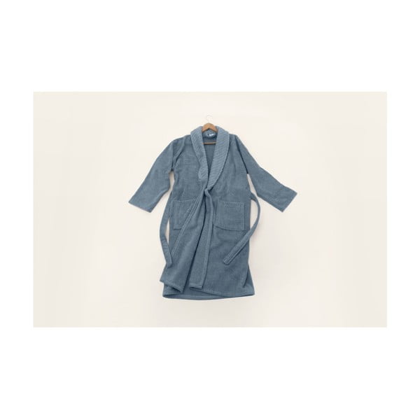 Zils kokvilnas halāts izmērs L/XL – Foutastic-image-1