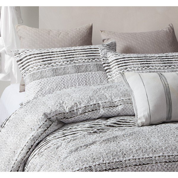 Mikrošķiedras gultas pārklājs ar divām spilvendrānām Sleeptime Elegant Stripe, 250 x 260 cm-image-1