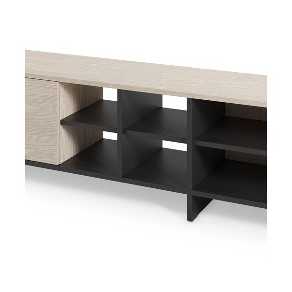Melns TV galdiņš 230x44x36 cm Cequoia – Marckeric-image-4
