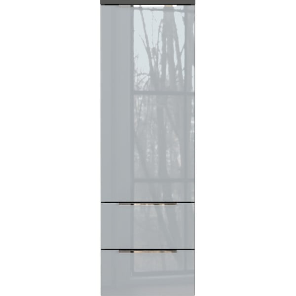 Pelēks augsts/piekarams vannas istabas skapis 36x111 cm Vasio – Germania