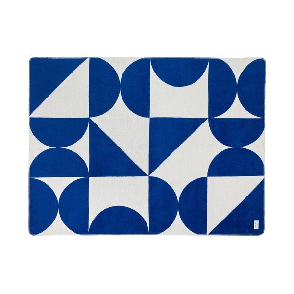 Zils/krēmkrāsas pleds 150x200 cm Tul – noo.ma