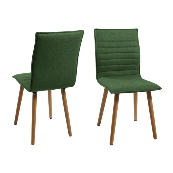 2 zaļo ēdamistabas krēslu komplekts Actona Karla